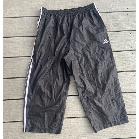 Y2K Adidas Windbreaker Jacket Pink Black XL 2001 Vintage Baggy Capri Pants - Picture 12 of 16